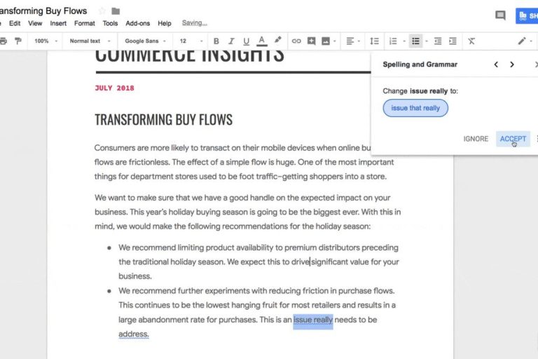 Google Docs เสริมฟีเจอร์ตรวจสอบแกรมมาร์ที่ใช้งานระบบ machine translation