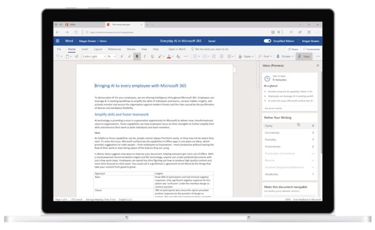 อัพเดตใหม่ใน Microsoft 365 จากพลัง AI