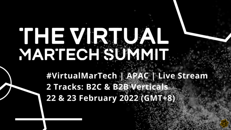 ขอเชิญร่วมงานสัมมนาออนไลน์ The Virtual MarTech Summit – MarTech in the Next Normal: Customised, Connected & Cohered [22 – 23  ก.พ. 2022]