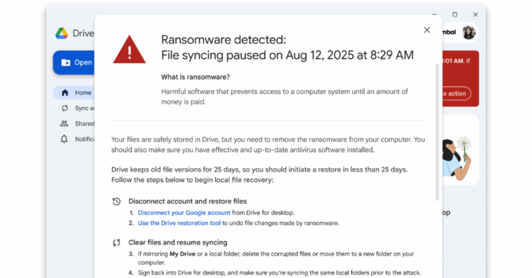 Google Drive เปิดตัว AI สกัดการแพร่กระจายของแรนซัมแวร์ Microsoft Windows และอื่น ๆ พร้อมช่วยกู้คืนไฟล์ที่ถูกโจมตีได้ [PR]