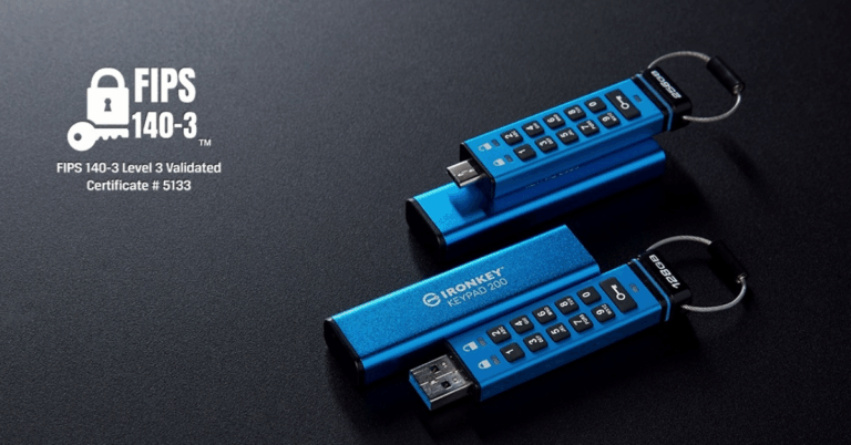 Kingston IronKey Keypad 200 Series ได้รับการรับรองมาตรฐานความปลอดภัย NIST FIPS 140-3 Level 3 [PR]