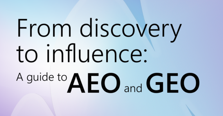 ไมโครซอฟท์เปิดตัวคู่มือ AEO และ GEO กลยุทธ์การตลาดยุค AI จาก Traffic สู่ Influence [PR]